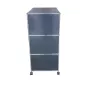 USM HALLER│Bibliothèque 3 cases 1L x 3H-Ouvert-DS-tablettes- Gris anthracite