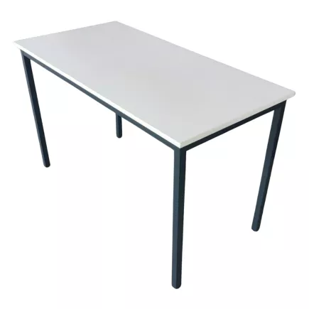 TMR│Table modulaire L120 x p60 │Blanc / Gris Anthracite