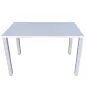 TAMO│Table modulaire│L 120x p 80cm - Blanc / Gris Clair