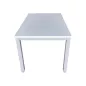 TAMO│Table modulaire│L 120x p 80cm - Blanc / Gris Clair