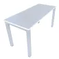 TAMO │Table modulaire │L 140x60cm - Blanc / Gris Clair