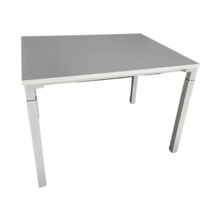 STEELCASE│Bureau droit télescopique L100 Pieds gris alu│modèle Kalidro