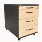 SEDUS TEMPTATION│Caisson sous bureau│4 tiroirs 9666│Gris anthracite/Erable blanc SEDUS TEMPTATION│Caisson sous bureau│4 tiroirs 9666│Gris anthracite/Erable blanc