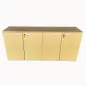 SANMA│Armoire│L 180 cm - 4 portes │Chêne Clair / Aluminium SANMA│Armoire│L 180 cm - 4 portes │Chêne Clair / Aluminium