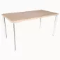 SANMA│Table modulaire 140x70xH 72 cm│Hêtre/Blanc