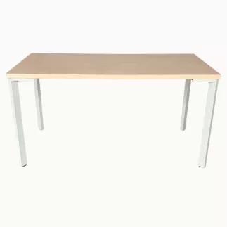 SANMA│Table modulaire 140x70x72│Hêtre/Blanc