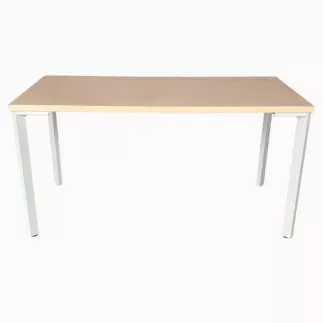 SANMA│Table modulaire 140x70xH 72 cm│Hêtre/Blanc