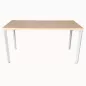 SANMA│Table modulaire 140x70x72│Hêtre/Blanc