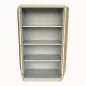 LO LISTA│Armoire portes battantes│L 80 x H 150 cm│Erable blanc/Gris alu LO LISTA│Armoire portes battantes│L 80 x H 150 cm│Erable blanc/Gris alu