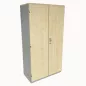LO LISTA│Armoire portes battantes│L 80 x H 150 cm│Erable blanc/Gris alu LO LISTA│Armoire portes battantes│L 80 x H 150 cm│Erable blanc/Gris alu