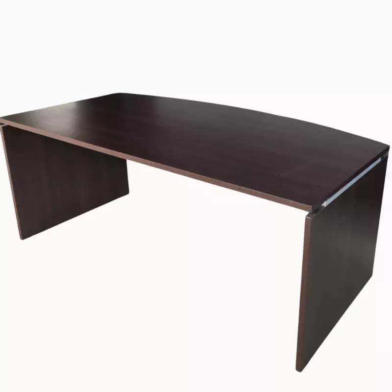 MOKA│Bureau de direction arqué │Chêne Royal Brun MOKA│Bureau de direction arqué │Chêne Royal Brun