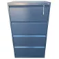 LISTA│Classeur à dossiers suspendus 4 tiroirs double largeur - Profondeur 60 cm│Acier anthracite LISTA│Classeur à dossiers suspendus 4 tiroirs double largeur - Profondeur 60 cm│Acier anthracite