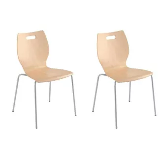 TIC│Lot de 2 chaises 4 pieds