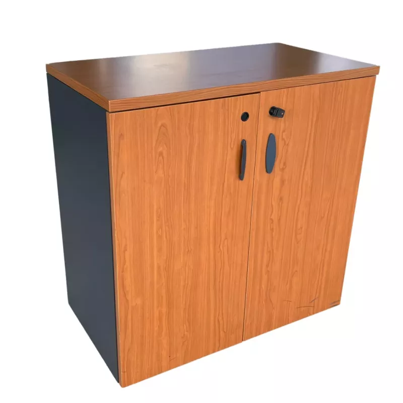 SANMA│Armoire Basse portes battantes L100│Poirier/Gris anthracite SANMA│Armoire Basse portes battantes L100│Poirier/Gris anthracite