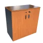 SANMA│Armoire Basse portes battantes L 80│Poirier/Gris anthracite SANMA│Armoire Basse portes battantes L 80│Poirier/Gris anthracite