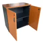SANMA│Armoire Basse portes battantes L100│Poirier/Gris anthracite SANMA│Armoire Basse portes battantes L100│Poirier/Gris anthracite