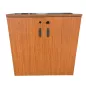 SANMA│Armoire Basse portes battantes L100│Poirier/Gris anthracite SANMA│Armoire Basse portes battantes L100│Poirier/Gris anthracite
