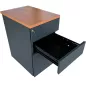 EOL│Caisson hauteur bureau │3 Tiroirs│Poirier/Gris anthracite