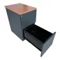 EOL│Caisson hauteur bureau │3 Tiroirs│Poirier/Gris anthracite