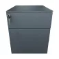 EOL│Caisson sous bureau │3 Tiroirs│Gris anthracite/Noir