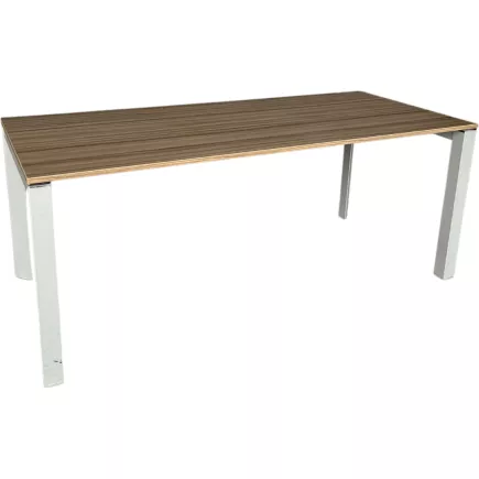 STUL│Bureau L180 x p80 x H 72 cm│Walnut / Gris alu