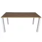 STUL│Bureau L160 x p80 x H74 cm│Walnut / Gris alu