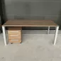 STUL│Pack Bureau + Caisson 3 tiroirs│Walnut/Gris Alu