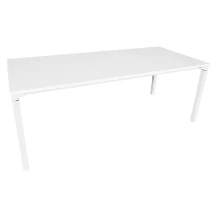 STEELCASE│Bureau droit Hauteur fixe L 180│Modèle Kalidro│Blanc/Blanc