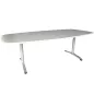 STEELCASE│Table de conférence│6 à 8 personnes│Blanc/Gris alu