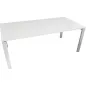 NOB│Bureau droit Hauteur réglable L 160│Blanc/Gris alu