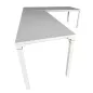 STEELCASE│KALIDRO Bureau compact 90° L 180/160 cm - retour à gauche Profondeur 60 cm│Pieds réglables│Blanc/Blanc