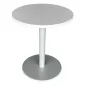 STEELCASE│Table ronde ø 60 cm│Blanc / Gris aluminium