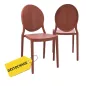 Lot de 2 LEON │Siège de collectivité - visiteurs│Rouge Lot de 2 LEON │Siège de collectivité - visiteurs│Rouge