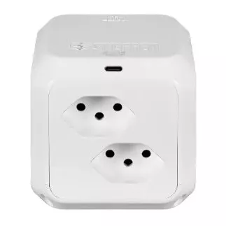 STEFFEN│Cube Multiprises Blanc USB C