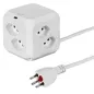 STEFFEN│Cube Multiprises Blanc USB C