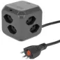 STEFFEN│Cube Multiprises anthracite USB C STEFFEN│Cube Multiprises anthracite USB C