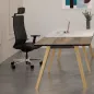 WAVE│Fauteuil de direction cuir noir avec têtière│Modèle exposition WAVE│Fauteuil de direction cuir noir avec têtière│Modèle exposition