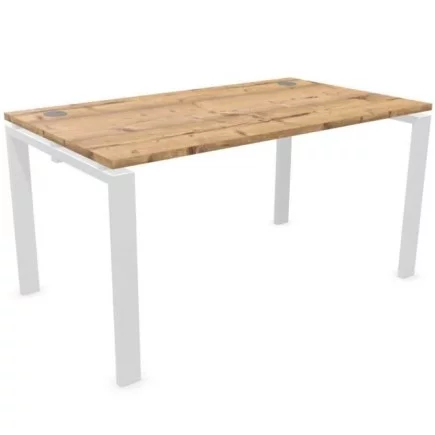 ASTRO│Bureau droit L 160 x P 70│Timber/Blanc