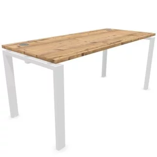ASTRO│Bureau droit L 160 x P 70│Timber/Blanc