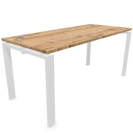 ASTRO│Bureau droit L 160 x P 70│Timber/Blanc