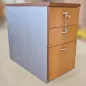 REFERENCIA│Caisson Hauteur bureau - 3 tiroirs│Profondeur 80 cm│Gris alu / Poirier REFERENCIA│Caisson Hauteur bureau - 3 tiroirs│Profondeur 80 cm│Gris alu / Poirier