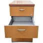 REFERENCIA│Caisson Hauteur bureau - 3 tiroirs│Profondeur 80 cm│Gris alu / Poirier REFERENCIA│Caisson Hauteur bureau - 3 tiroirs│Profondeur 80 cm│Gris alu / Poirier