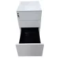 EOL│Caisson hauteur bureau - 3 Tiroirs│Profondeur 60│Blanc/Noir EOL│Caisson hauteur bureau - 3 Tiroirs│Profondeur 60│Blanc/Noir