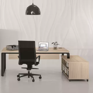 PRESTIGE│Bureau Direction avec meuble retour ouvert