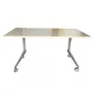 HAWORTH│Table abattante 140x70│Erable blanc/Gris alu HAWORTH│Table abattante 140x70│Erable blanc/Gris alu