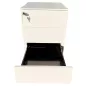 STEELCASE│Caisson sous bureau 3 tiroirs - 666│Profondeur 54 cm│Blanc / Noir STEELCASE│Caisson sous bureau 3 tiroirs - 666│Profondeur 54 cm│Blanc / Noir