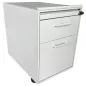 LO LISTA│Caisson sous bureau 964 - 3 Tiroirs │Profondeur 60 cm│Gris alu/Gris clair LO LISTA│Caisson sous bureau 964 - 3 Tiroirs │Profondeur 60 cm│Gris alu/Gris clair