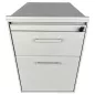 LO LISTA│Caisson sous bureau 964 - 3 Tiroirs │Profondeur 60 cm│Gris alu/Gris clair LO LISTA│Caisson sous bureau 964 - 3 Tiroirs │Profondeur 60 cm│Gris alu/Gris clair