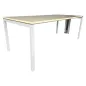 LO LISTA│modèle LO Motion - Bureau L 180 x p 80 x H 73 cm│Erable Blanc / Gris Aluminium LO LISTA│modèle LO Motion - Bureau L 180 x p 80 x H 73 cm│Erable Blanc / Gris Aluminium