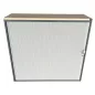 LO LISTA│Armoire rideau L 120 x H 110 cm│Gris anthracite/Gris alu/Gris/Erable blanc